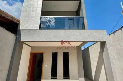 Sobrado com 3 dormitórios à venda, 160 m² por r$ 935.000,00 - aviação - praia grande/sp