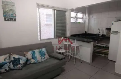Kitnet com 1 dormitório à venda, 36 m² por r$ 195.000,00 - vila assunção - praia grande/sp