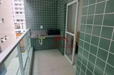Apartamento com 1 dormitório à venda, 44 m² por r$ 385.000,00 - canto do forte - praia grande/sp
