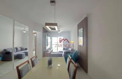 Apartamento com 2 dormitórios à venda, 82 m² por r$ 520.000,00 - tupi - praia grande/sp