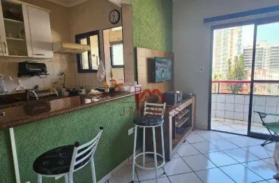 Apartamento com 1 dormitório à venda, 45 m² por r$ 290.000,00 - tupi - praia grande/sp