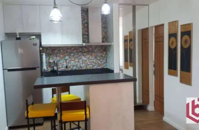 Flat com 1 dormitório à venda, 36 m² por r$ 225.000,00 - centro - são vicente/sp