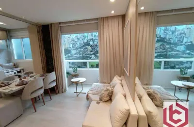 Apartamento com 2 dormitórios à venda, 42 m² por r$ 347.000,00 - jabaquara - santos/sp