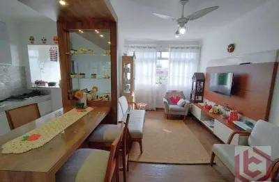 Apartamento com 2 dormitórios à venda, 73 m² por r$ 475.000,00 - embaré - santos/sp