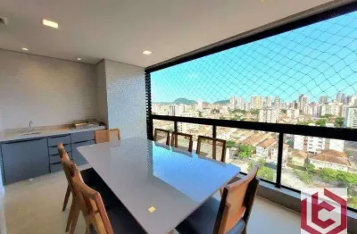 Apartamento com 2 dormitórios à venda, 82 m² por R$ 1.300.000,00 - Aparecida - Santos/SP