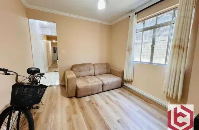 Apartamento com 2 dormitórios à venda, 58 m² por r$ 340.000,00 - boqueirão - santos/sp