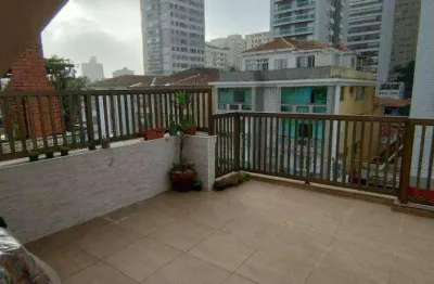 Cobertura com 3 dormitórios à venda, 160 m² por r$ 645.000,00 - embaré - santos/sp