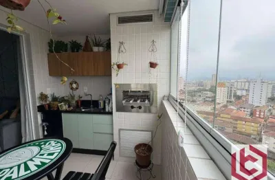 Apartamento com 3 dormitórios à venda, 127 m² por r$ 1.340.000,00 - boqueirão - santos/sp
