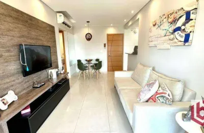 Apartamento com 1 dormitório à venda, 55 m² por r$ 720.000,00 - embaré - santos/sp