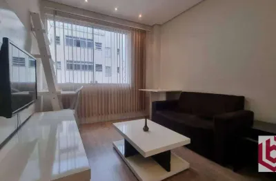 Apartamento à venda, 44 m² por r$ 360.000,00 - gonzaga - santos/sp