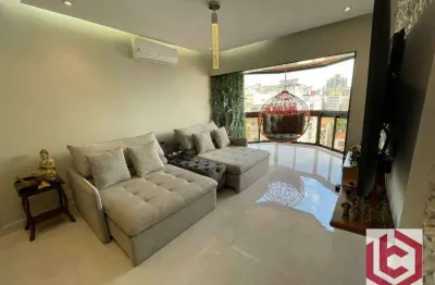 Cobertura com 3 dormitórios à venda, 137 m² por r$ 1.900.000,00 - aparecida - santos/sp