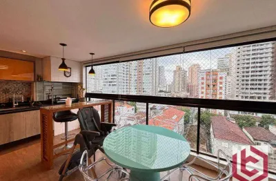 Apartamento com 2 dormitórios à venda, 94 m² por r$ 1.250.000,00 - gonzaga - santos/sp