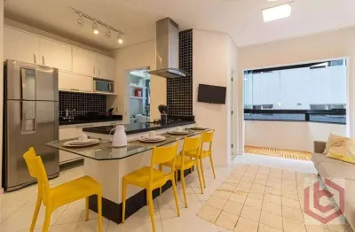 Apartamento com 1 dormitório à venda, 55 m² por r$ 555.000,00 - pompéia - santos/sp