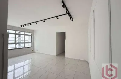 Apartamento com 2 dormitórios e garagem fechada para alugar, 109 m² por r$ 3.000,00 + encargos/mês - marapé - santos/sp