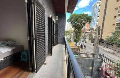Sobrado com 4 dormitórios, 256 m² - venda por r$ 2.900.000 ou aluguel por r$ 12.750 pacote/mês - gonzaga - santos/sp