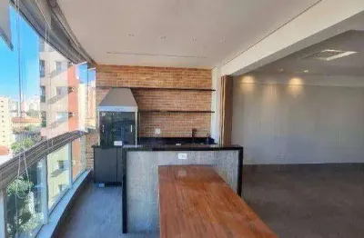 Apartamento com 2 dormitórios com varanda gourmet, prédio com área de lazer,  para alugar, 124 m² por r$ 6.300 + encargos/mês - boqueirão - santos/sp