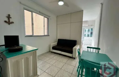 Apartamento com 1 dormitório para alugar, 50 m² por r$ 3.000 pacote/mês - gonzaga - santos/sp