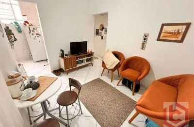 Apartamento com 2 dormitórios à venda, 55 m² por r$ 360.000,00 - embaré - santos/sp