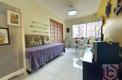 Apartamento com 1 dormitório à venda, 67 m² por r$ 400.000,00 - embaré - santos/sp