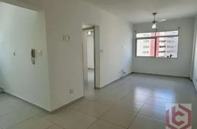 Apartamento com 1 dormitório para alugar, 58 m² por r$ 2.500 pacote/mês - josé menino - santos/sp