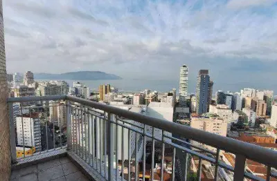 Apartamento com 3 dormitórios para alugar, 98 m² por r$ 7.500 pacote/mês - gonzaga - santos/sp