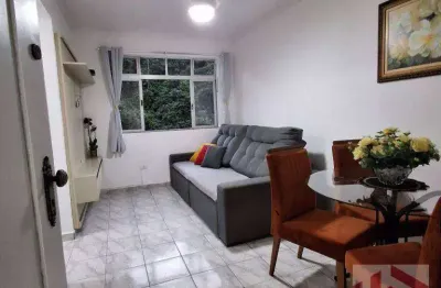 Apartamento com 1 dormitório à venda, 43 m² por r$ 275.000 - morro dos barbosas - são vicente/sp