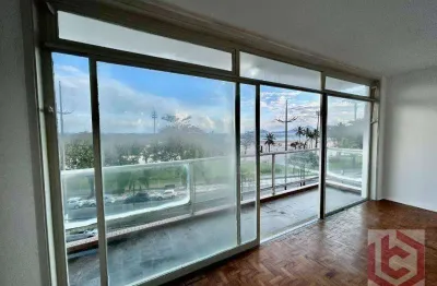 Apartamento com 3 dormitórios para alugar, 137 m² por r$ 6.000 pacote/mês - gonzaga - santos/sp
