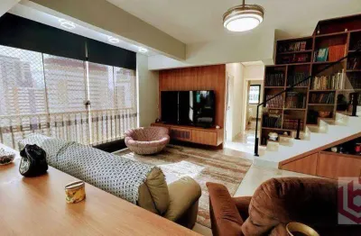 Cobertura com 3 dormitórios à venda, 357 m² por r$ 3.500.000,00 - pompéia - santos/sp