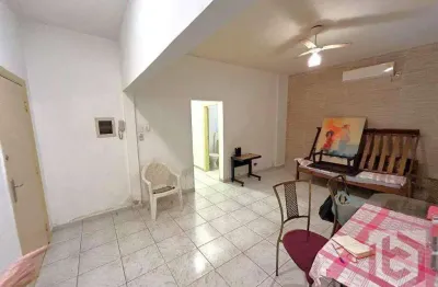Apartamento com 2 dormitórios à venda, 80 m² por r$ 420.000,00 - boqueirão - santos/sp