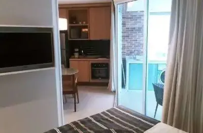 Flat com 1 dormitório para alugar, 40 m² por r$ 4.000 pacote/mês - gonzaga - santos/sp