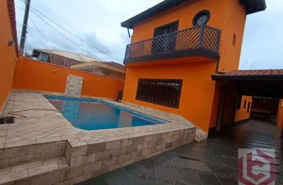 Casa com 4 dormitórios para alugar por r$ 6.300(com seguro incluso)/mês - vila caiçara - praia grande/sp