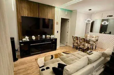 Village com 2 dormitórios para alugar, 115 m² por r$ 4.500 pacote/mês - estuário - santos/sp