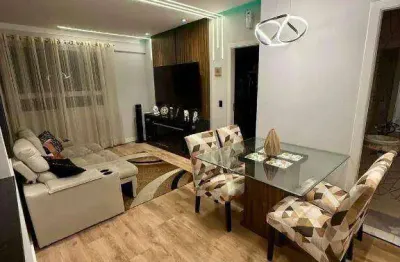 Village com 2 dormitórios para alugar, 115 m² por r$ 4.500 pacote/mês - estuário - santos/sp