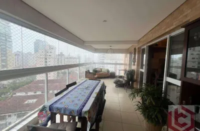 Apartamento com 3 dormitórios à venda, 131 m² por r$ 1.750.000,00 - gonzaga - santos/sp