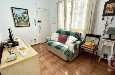 Apartamento com 2 dormitórios à venda, 62 m² por r$ 385.000,00 - embaré - santos/sp