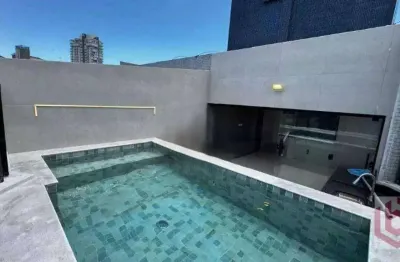 Cobertura com 2 dormitórios à venda, 105 m² por r$ 1.590.000,00 - boqueirão - santos/sp