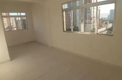 Kitnet com 1 dormitório, há 1 quadra da praia para alugar, 55 m² por r$ 1.450 + encargos/mês - embaré - santos/sp