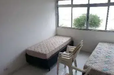 Kitnet com vista mar para alugar, 28 m² por r$ 2.000,00 pacote/mês - josé menino - santos/sp