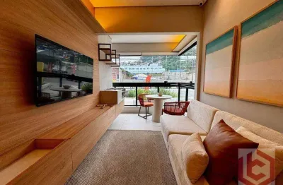 Apartamento com 2 dormitórios à venda, 48 m² por r$ 315.000 - valongo - santos/sp