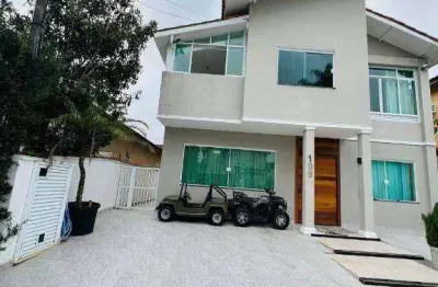 Casa com 6 dormitórios à venda, 210 m² por r$ 2.100.000,00 - balneário praia do pernambuco - guarujá/sp