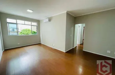 Apartamento com 2 dormitórios para alugar, 106 m² por r$ 4.000,00 + encargos/mês - gonzaga - santos/sp