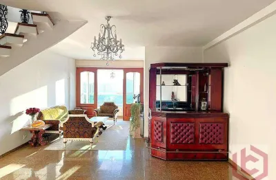 Cobertura com 4 dormitórios à venda, 361 m² por r$ 3.473.000,00 - ponta da praia - santos/sp