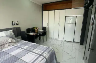 Kitnet com 1 dormitório para alugar, 31 m² por R$ 3.000 (PACOTE)mês - Boqueirão - Santos/SP