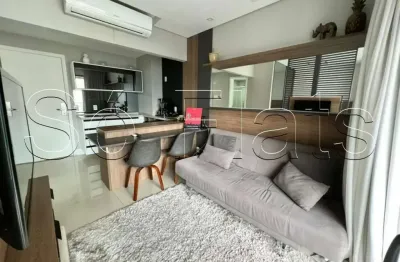 Flat v house com 1 dormitório e 1 vaga para locação próximo do metrô faria lima.