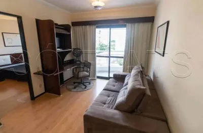 Flat the palace com 36m² contendo 1 dormitório e 1 vaga em moema para locação.