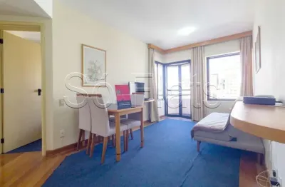 Flat conde luciano com 43m², 1 dormitório e 1 vaga de garagem para locação.