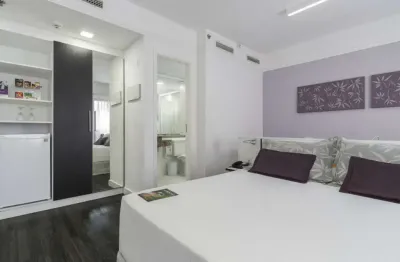 Flat com 33m² 1 dormitório 1 vaga para locação em moema.