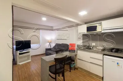 Flat le premier 32m² 1 dormitório 1 vaga para locação no jardim paulista.