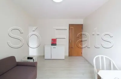 Flat no mont hermon próximo ao metrô consolação, disponível para locação 41m², 1 dorm e 1 vaga.