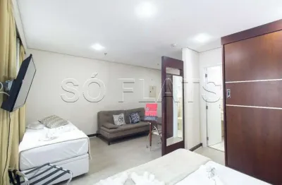 Flat transamérica nações unidas disponível para venda com 28m², 01 dormitório e 01 vaga de garagem